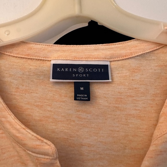 NWOT Karen Scott short sleeve top - Picture 2 of 6